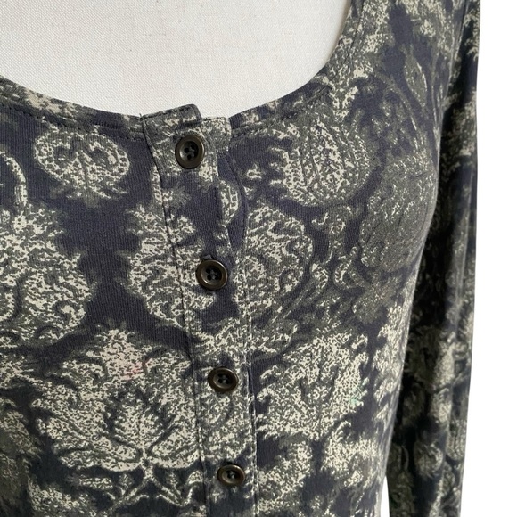 Peruvian Connection Small Black Cream Paisley Knit Boho Fit Flare Dress - Picture 7 of 15